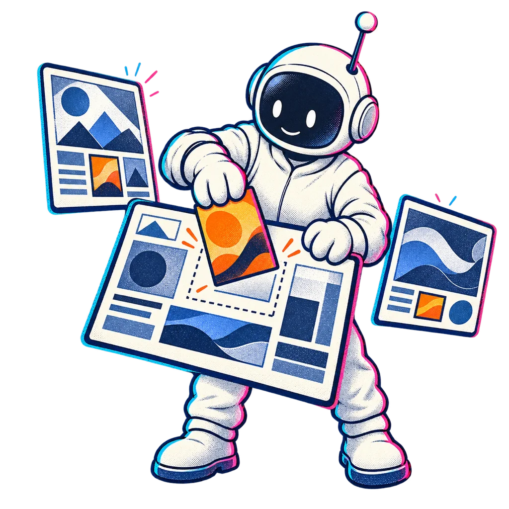 A QQuantum maker selects an abstract web composition.