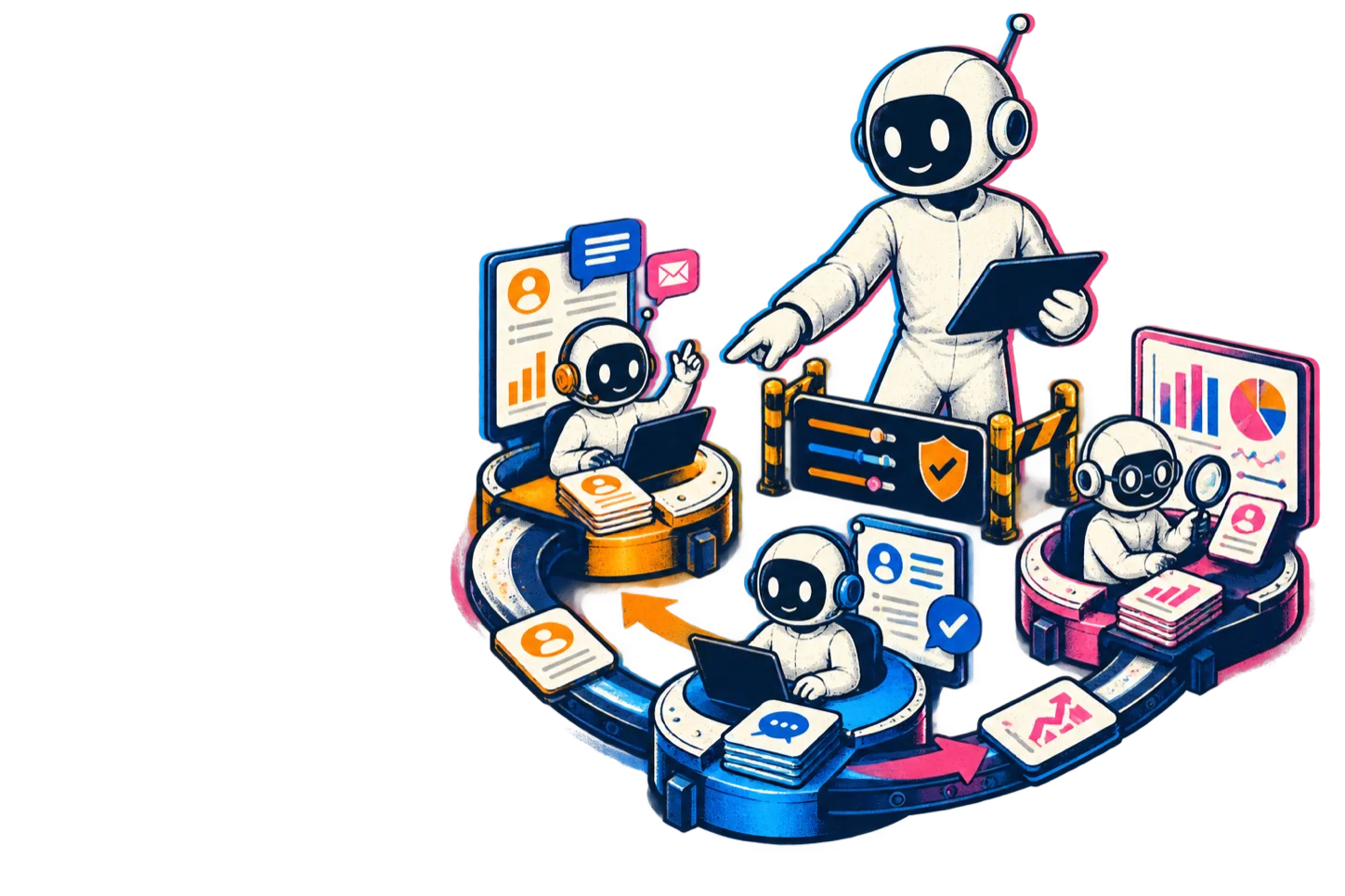 A QQuantum maker directs a set of digital workstations.