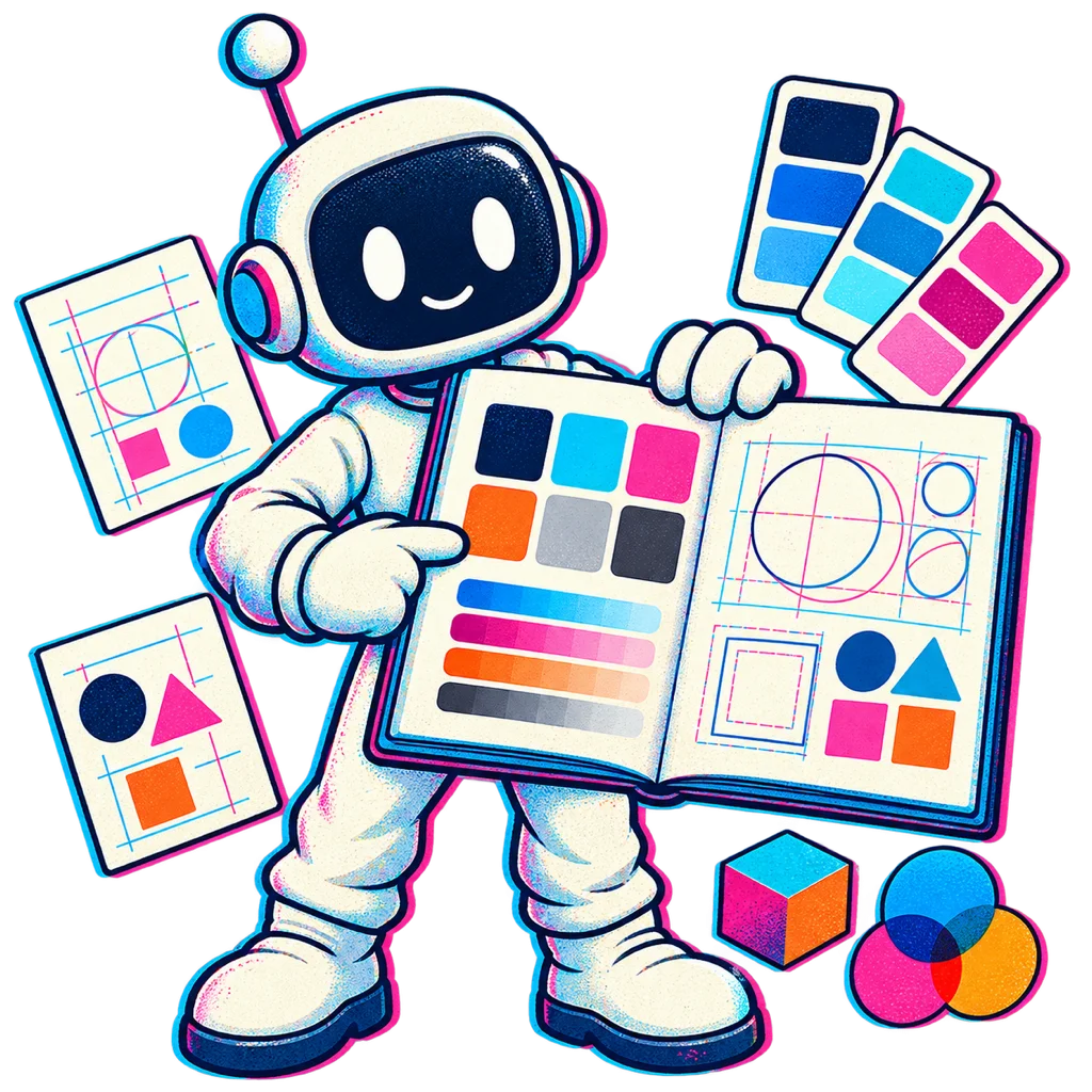 A QQuantum maker opens a visual identity guide.