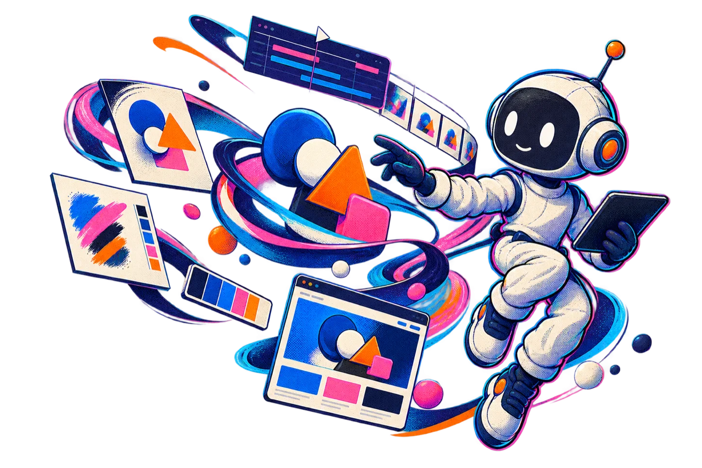 Maker directing a living brand system of identity, motion and web