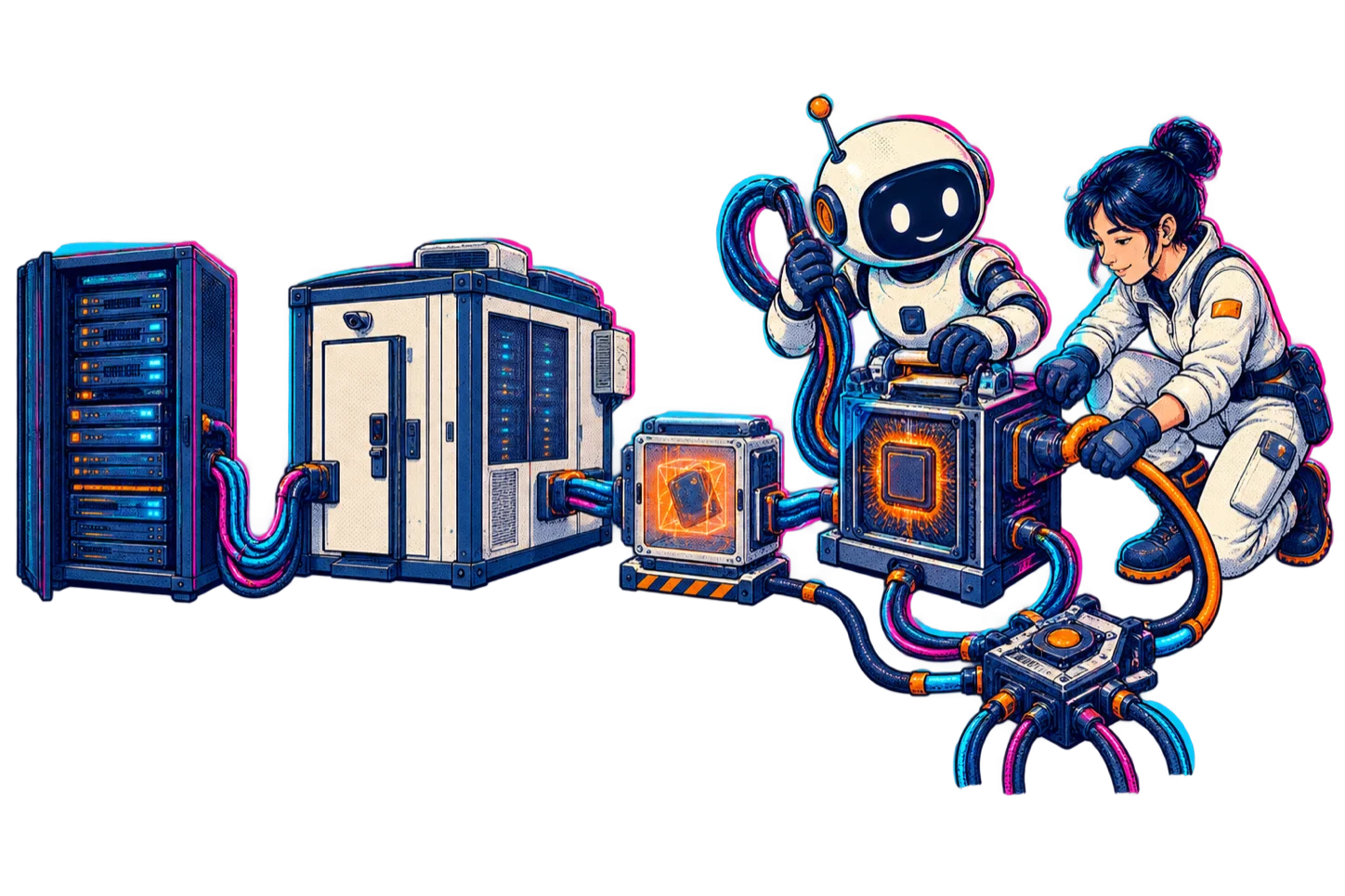 Maker assembling a flexible AI infrastructure foundation