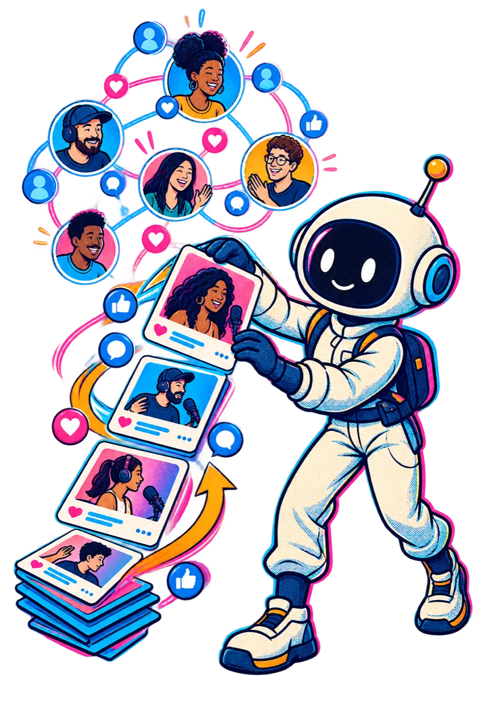 Maker shaping a creator conversation and social audience growth