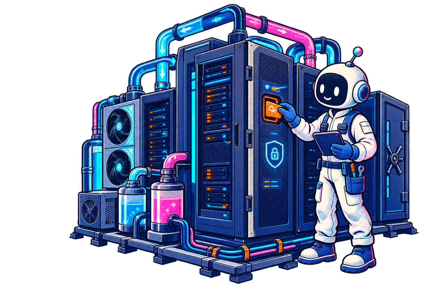 Maker maintaining a private data-centre cluster