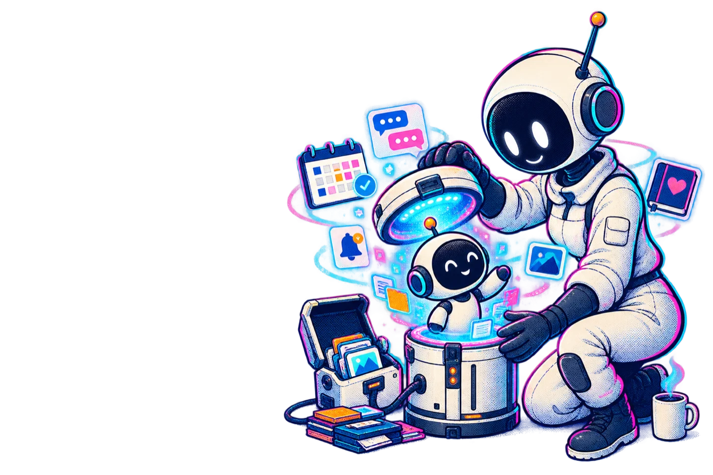 Maker creating Roxy, a private personal AI assistant with memory