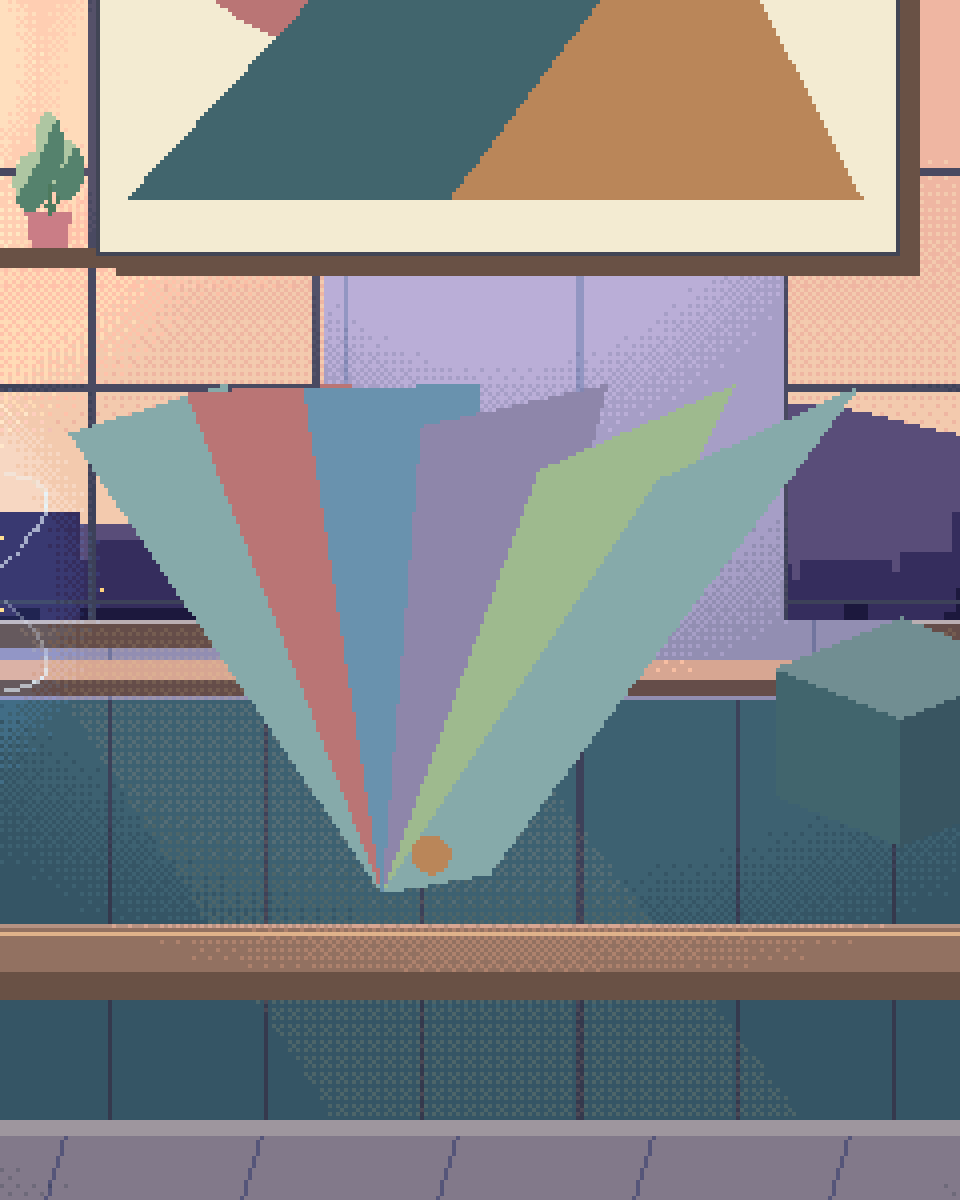 Pixel illustration for AI Agent Style Training: a fan of colour swatches beside a repeatable pattern.