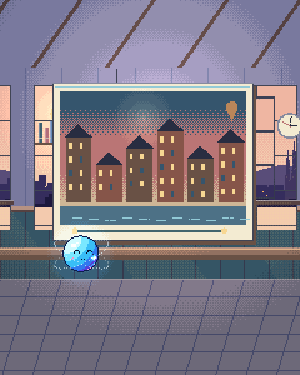 Pixel illustration for Copenhagen AI Engineering: a destination postcard for Copenhagen, with an illustrative city silhouette and a travel route.