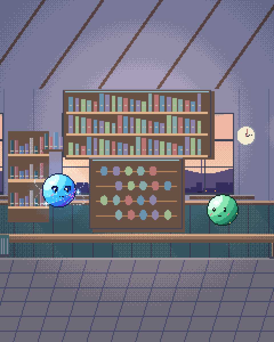 Pixel illustration for ROI of AI Automation: an abacus beside a ledger and a measured work sample.