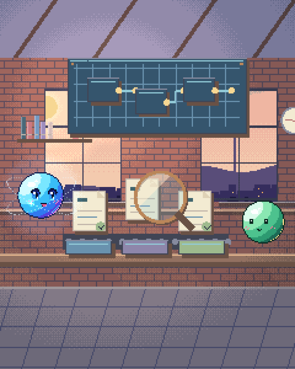 Pixel illustration for Cosmetic Claims Compliance: an archive drawer of evidence cards with source links.