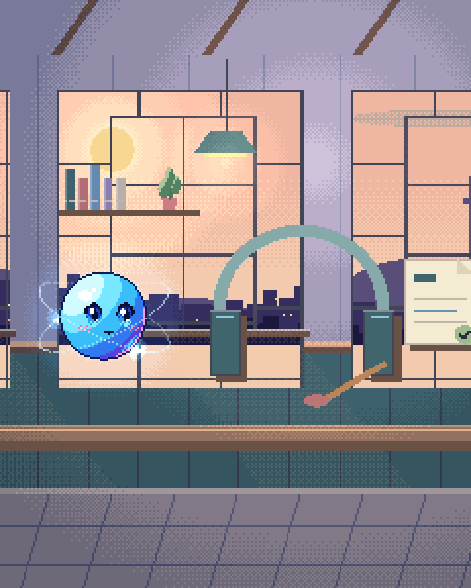 Pixel illustration for Safe Escalation: a support headset beside a reply card and an escalation bell.