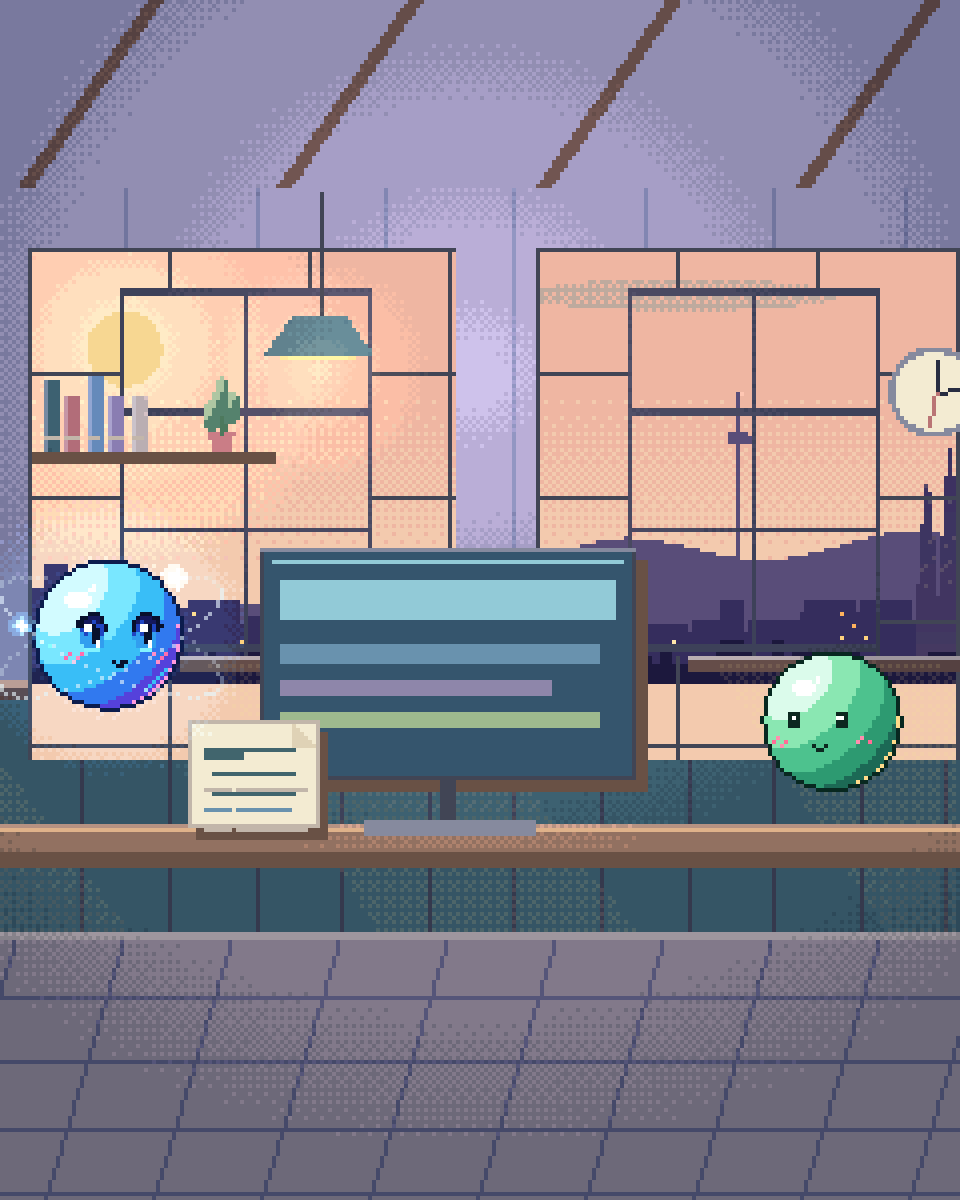 Pixel illustration for Product & Industrial Design: an architectural drawing beside a small working screen.