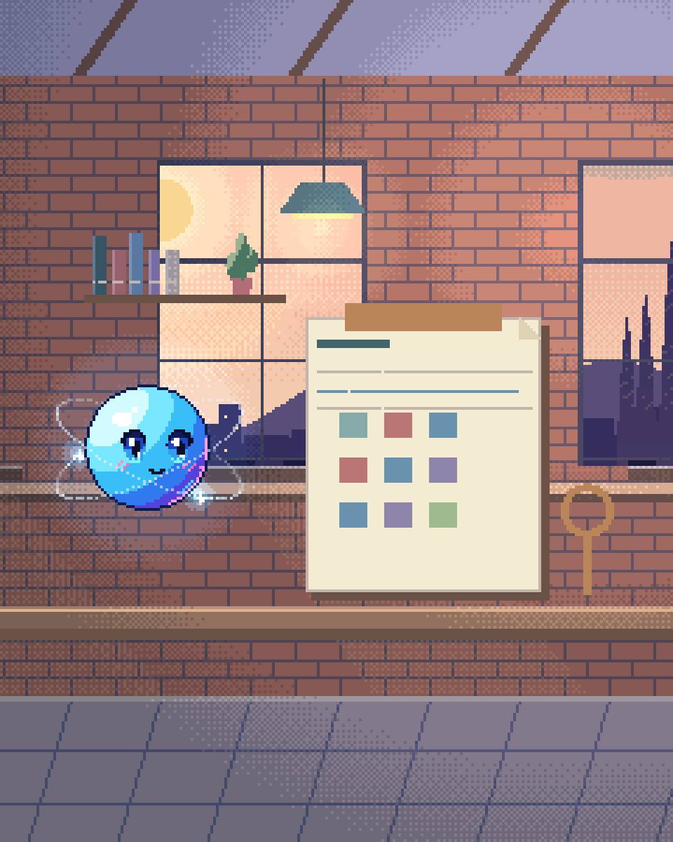 Pixel illustration for Tenant & Property Operations: a welcome kit, access key and onboarding checklist.