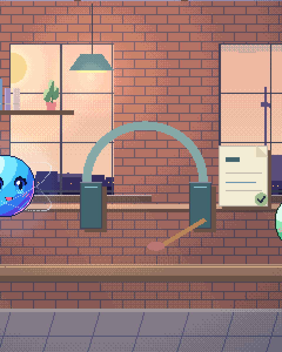 Pixel illustration for Telecom Customer Care: a support headset beside a reply card and an escalation bell.