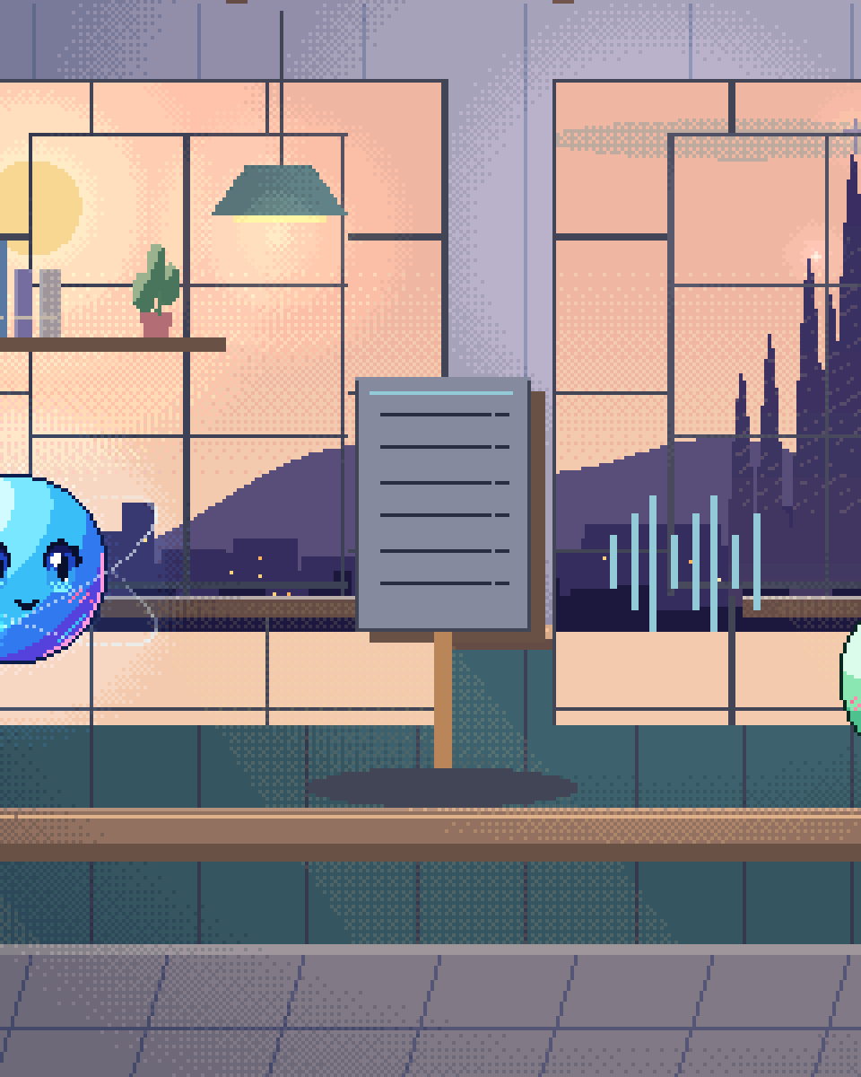 Pixel illustration for Clinical Notes: a studio microphone beside a waveform instrument and listening headset.