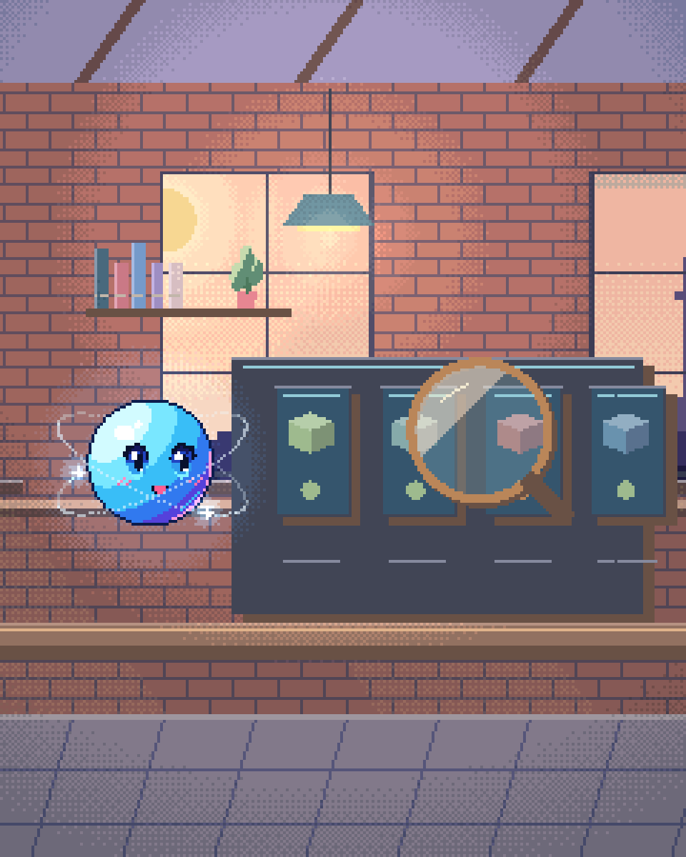 Pixel illustration for Evaluating AI Systems: a test bench with different sample blocks and inspected result cards.