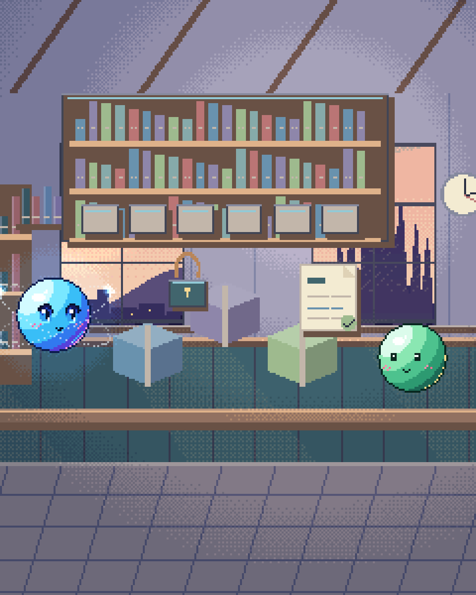 Pixel illustration for Model Supply Chain: a sealed component crate with provenance cards.