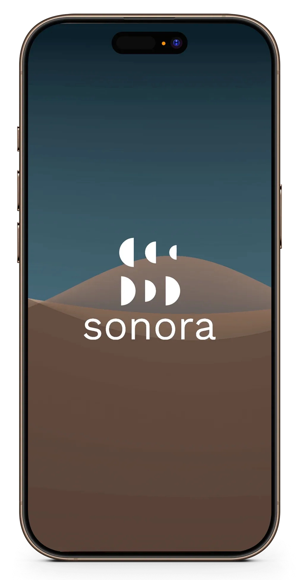 Sonora app screen: the session interface.